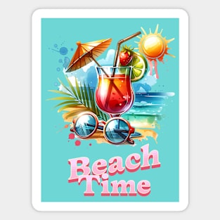 Summer Vibes, Beach Time Magnet